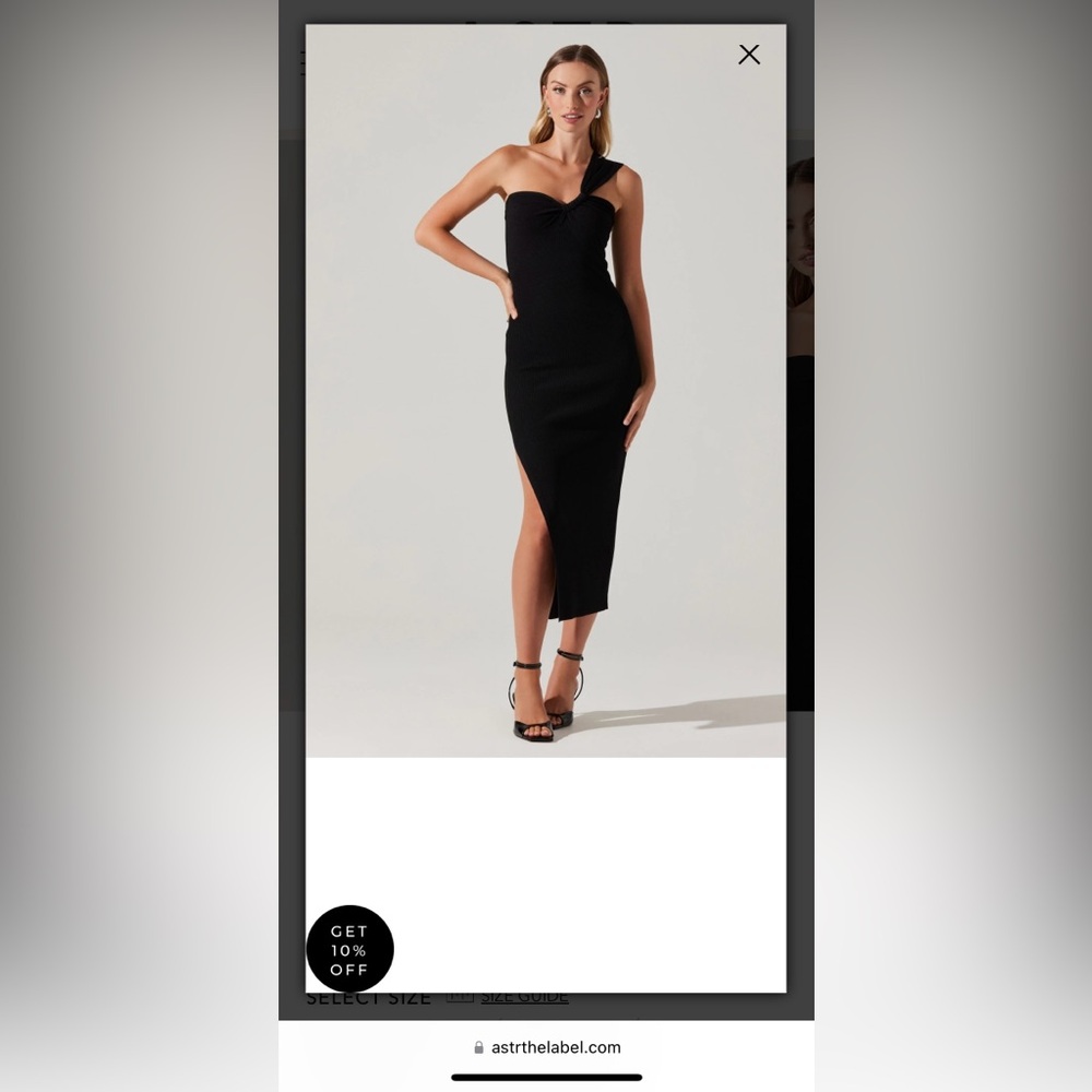 ASTR The Label Brie One Shoulder Sweater Dress